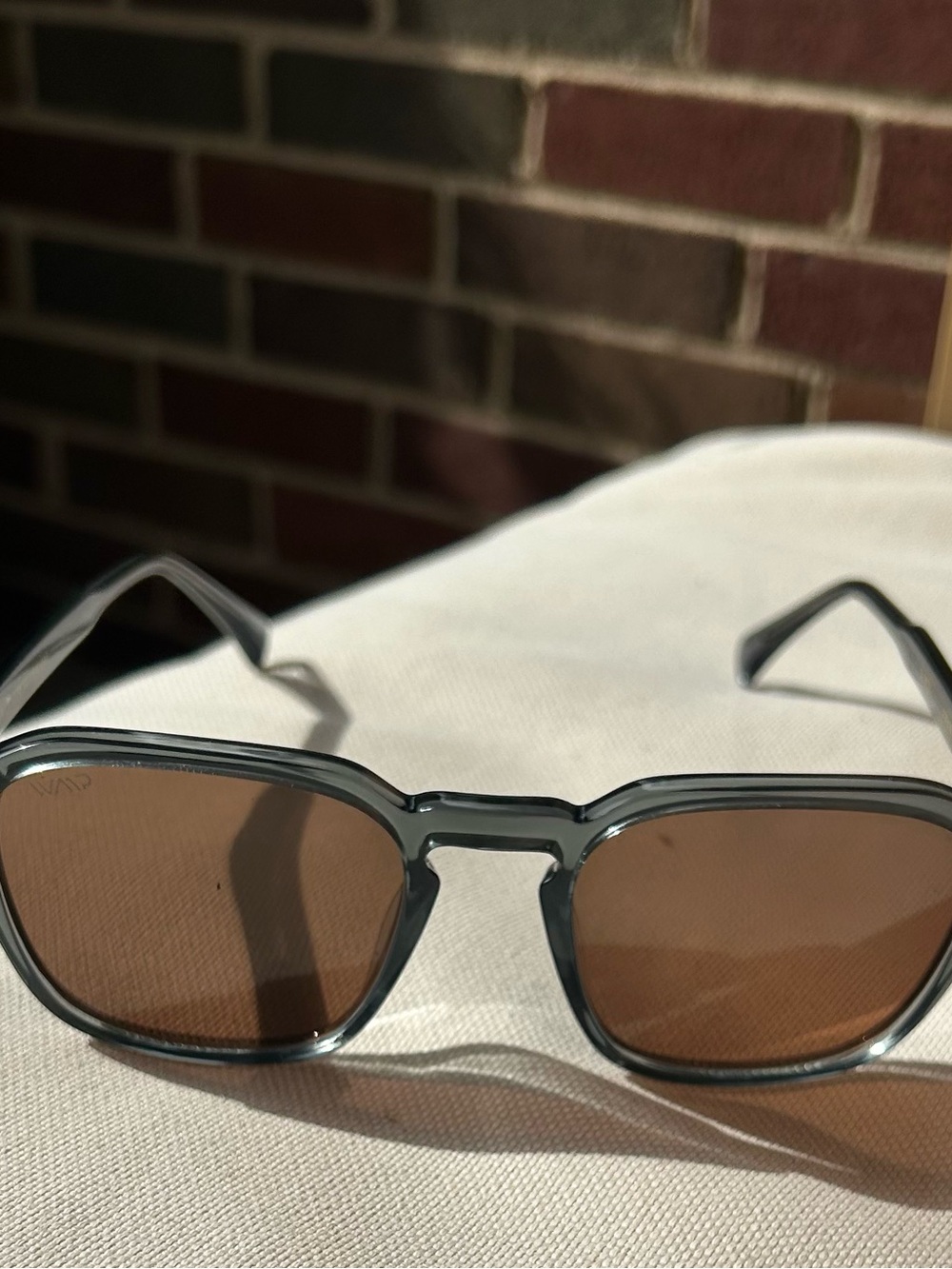 Francis Polarized Sunglasses — Slate Gray Frame with Brown Lenses - Picture 2 of 6